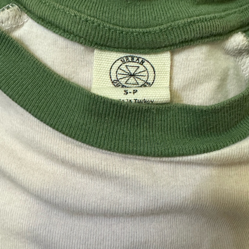 Urban Outfitters crop baby tee “ Up To No Good ” with dog print size Small